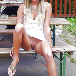 blonde teen upskirt
