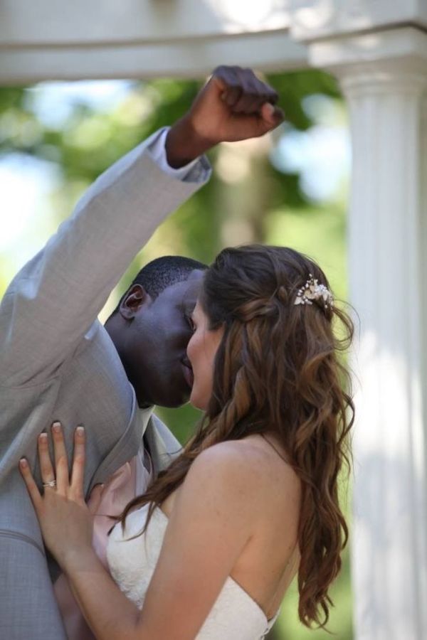 #wedding #kiss #swirl Beautiful Interracial Weddings