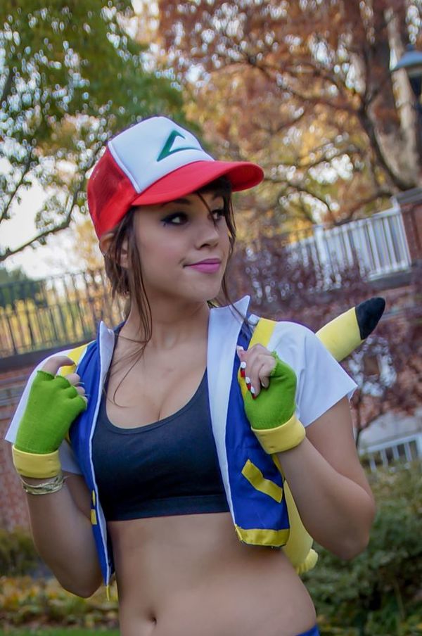 Sexy Pokemon Cosplay Ash Girl -