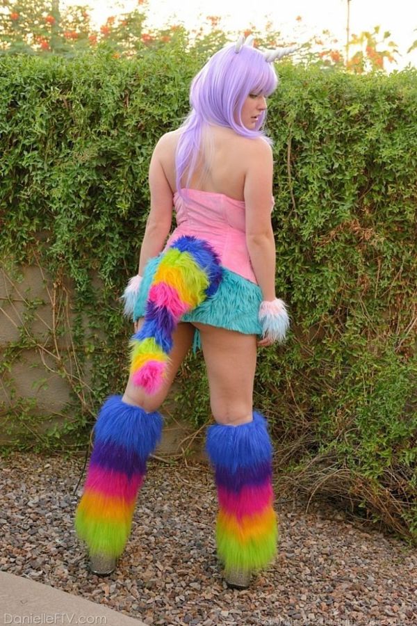 Halloween cosplay as the furry and busty unicorn girl - Pich