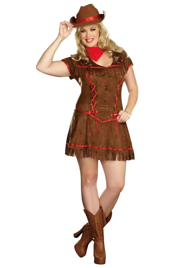 Plus Size Giddy Up Cowgirl Costume - Halloween Costumes