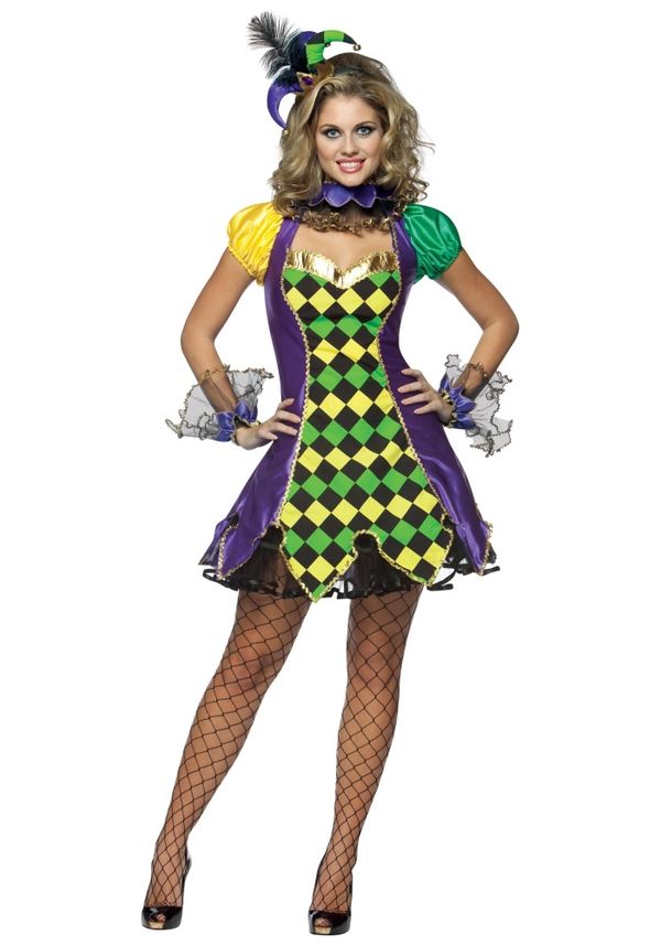 Sexy Mardi Gras Jester Costume -
