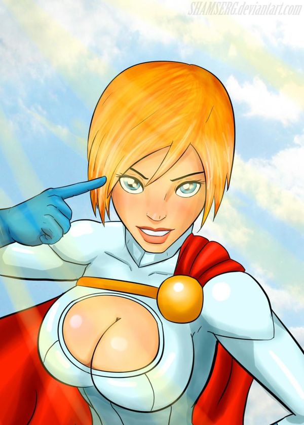 Power Girl by shamserg My Eyes Are Up Here Know Your Meme