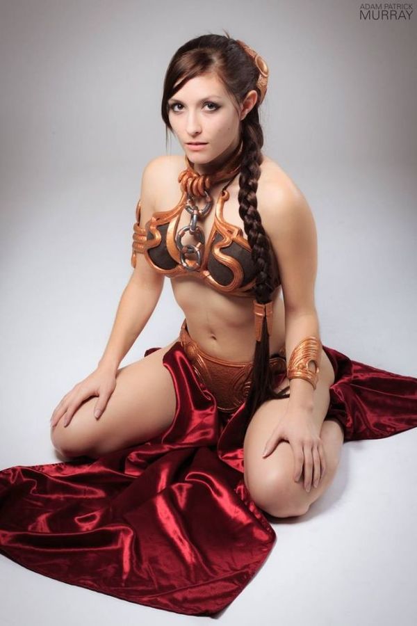Slave Leia. Gold resin pieces of costume were purchased from