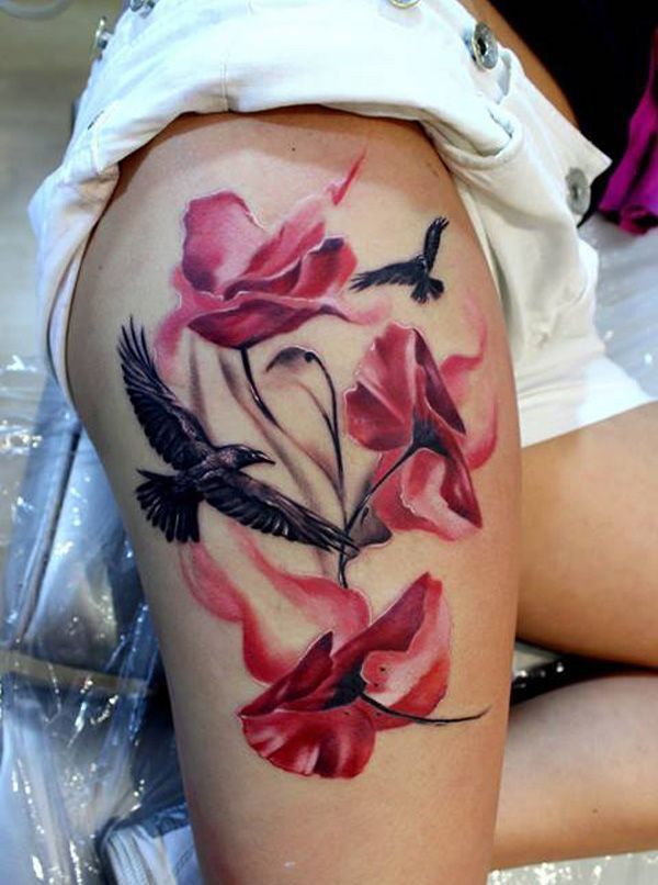 50 Awesome Thigh Tattoos for Women