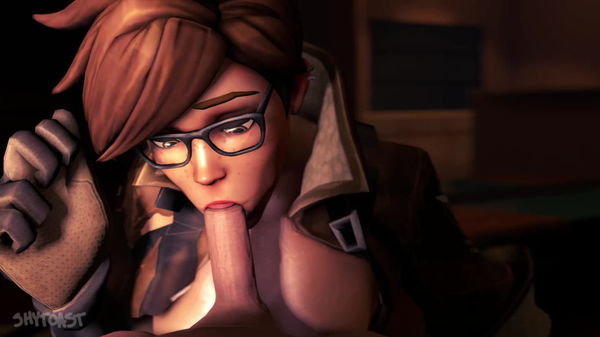 Tracer Is Delighted To Suck Some -