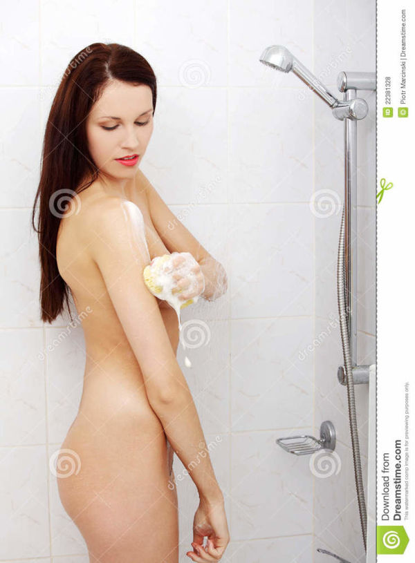 Woman taking a shower. stock photo. Image of healthcare - 22
