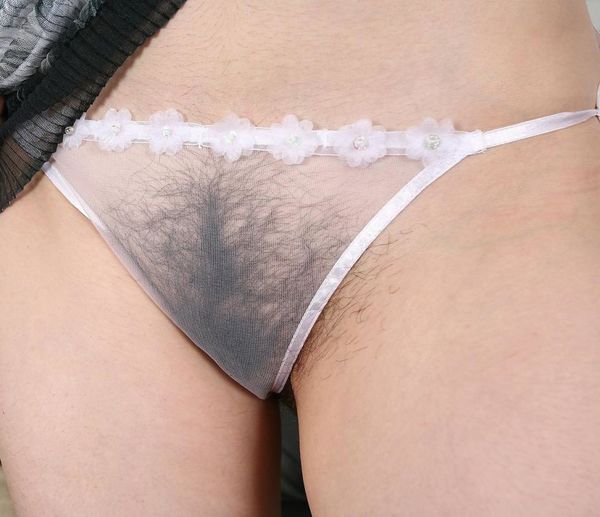 Hairy pussy in panties pics