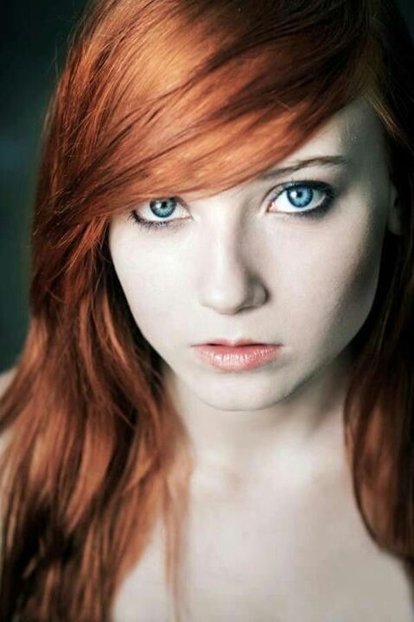 Gorgeous eyes this beautiful redhead babe has Gorgeous Red H