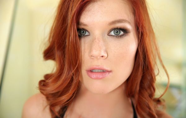 Wallpaper look, face, model, redhead, Mia Sollis images for