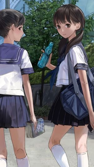 anime girls in uniform