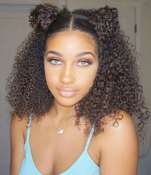 Teen natural curly hairstyles -