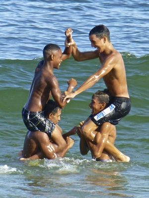 Happy Brazilian Boys Copacabana