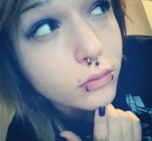Canine Bites And Septum Piercing