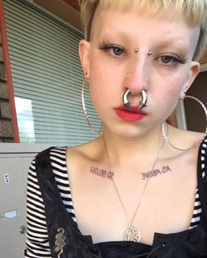 Women with huge septums Tattoo
