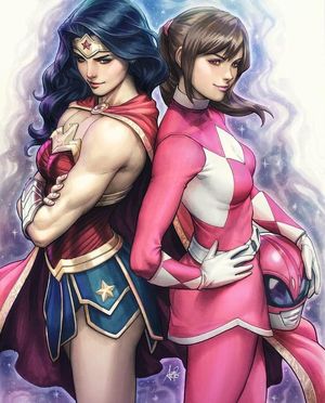 Artgerm Wonderwoman DC Comics, Pink