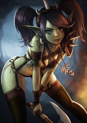 InstantFap - Orc girl warrior
