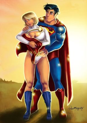Superman wonder woman supergirl power