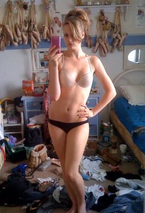 Stunning blonde teen with firm..