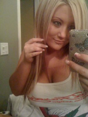 Busty blonde amateur shares some