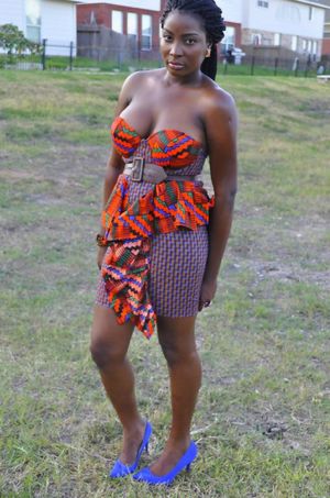 Ghana Kente Styles The dress below