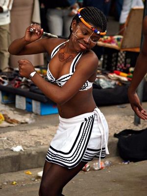 Xhosa dancer at South Africa's