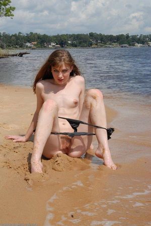 Old pussy at naked beach . Hot Nude