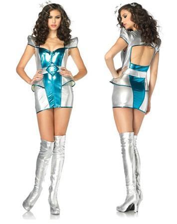 Galaxy Girl Space Alien Adult Hire Costume