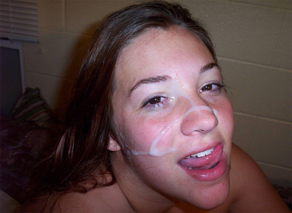 Girls Self Shot Cum Facial - Self Shot Amateur Facial Cumshot | Sex Pictures Pass