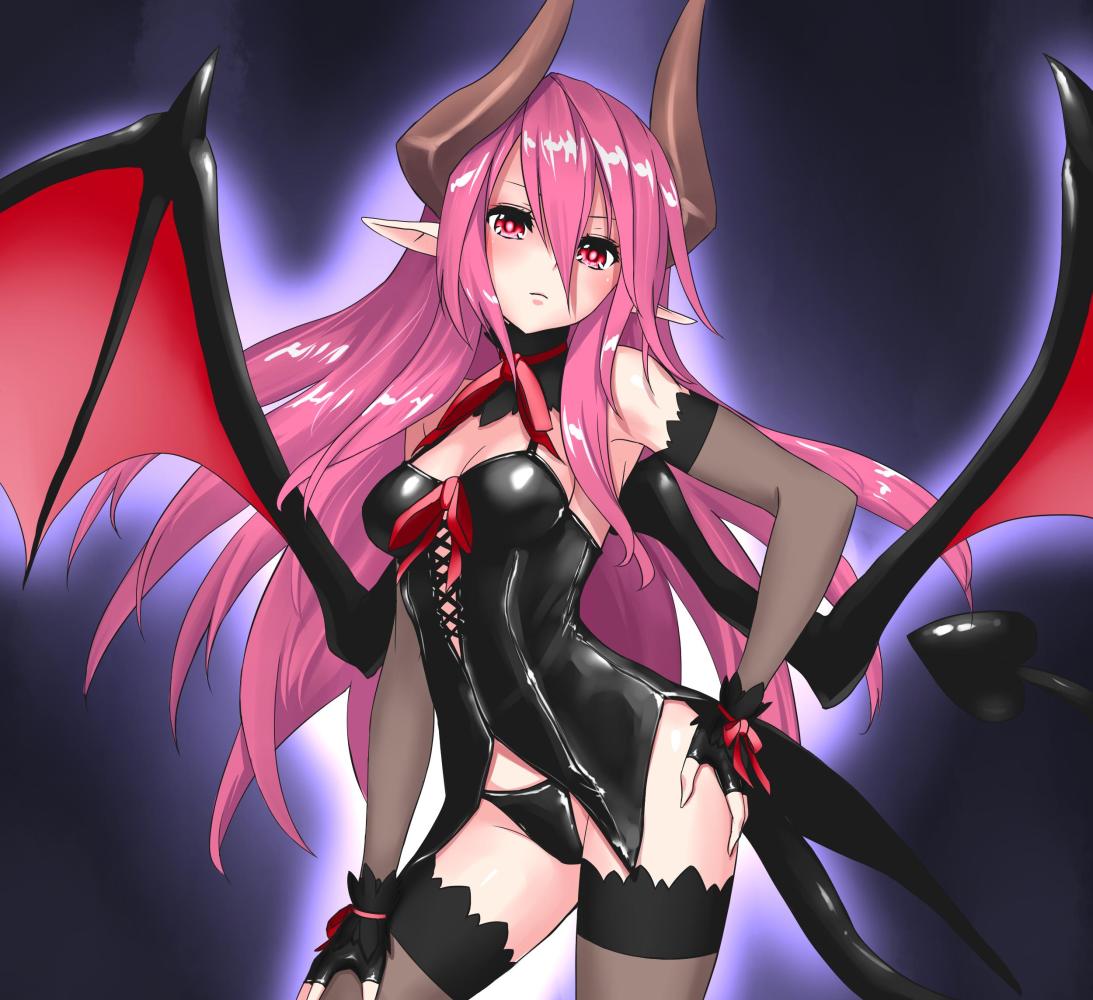 Anime demon lord girl, png download