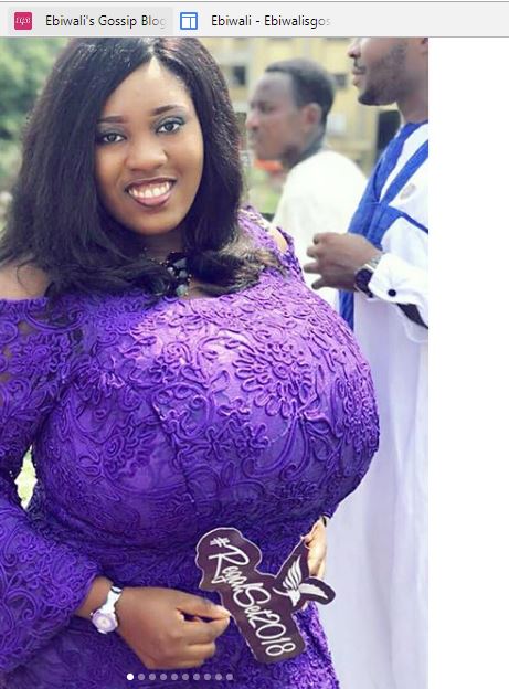 Busty Lady With Gigantic Boobs Celebrates As She Graduates F