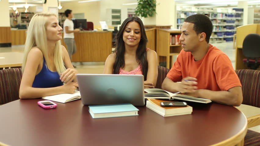 College Students Writing a Term Stok Video (100 Telifsiz) 5