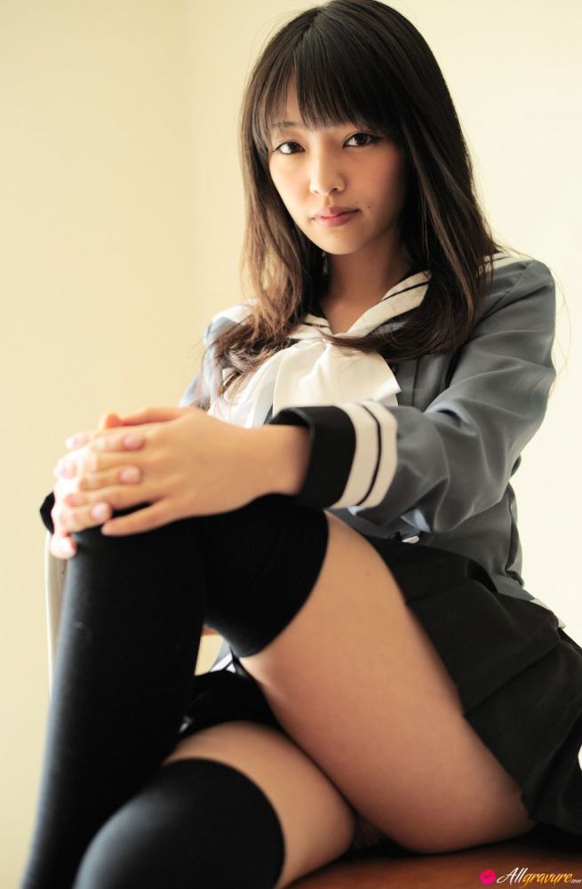 Filthy schoolgirl Haruka Ando is absolutely #sexy wearing he