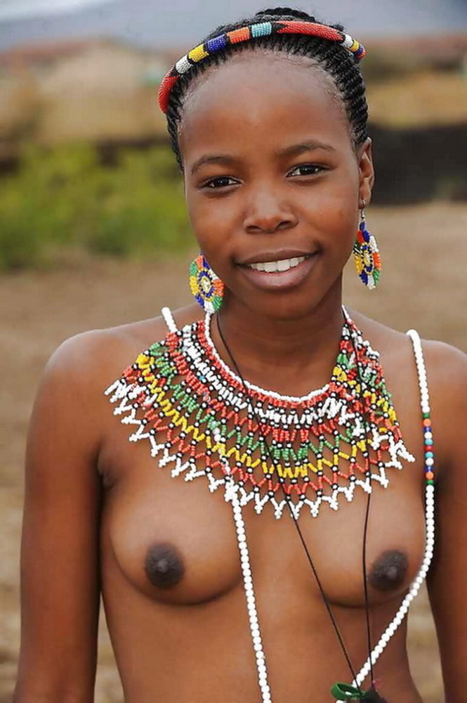 Sexy Nude African American Girl Lying Stock Photo