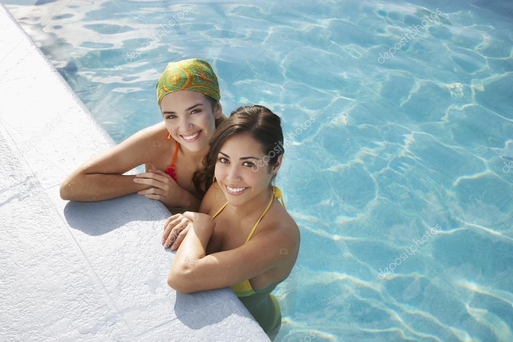 Girls in swimming pool - Stock Photo londondeposit #338653