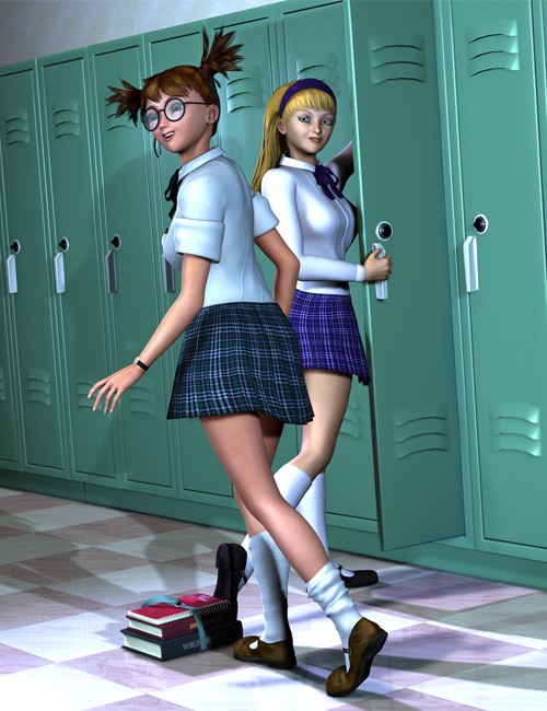 Nerd and Preppie, Schoolgirls for A4V4 Uniforms Costumes for