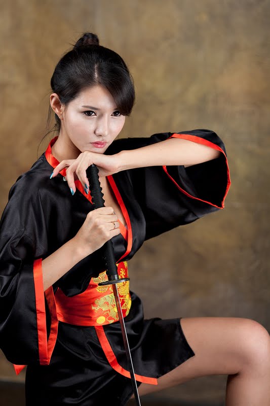 Cha Sun Hwa - Sexy Samurai Girl Korean Models Photos Gallery